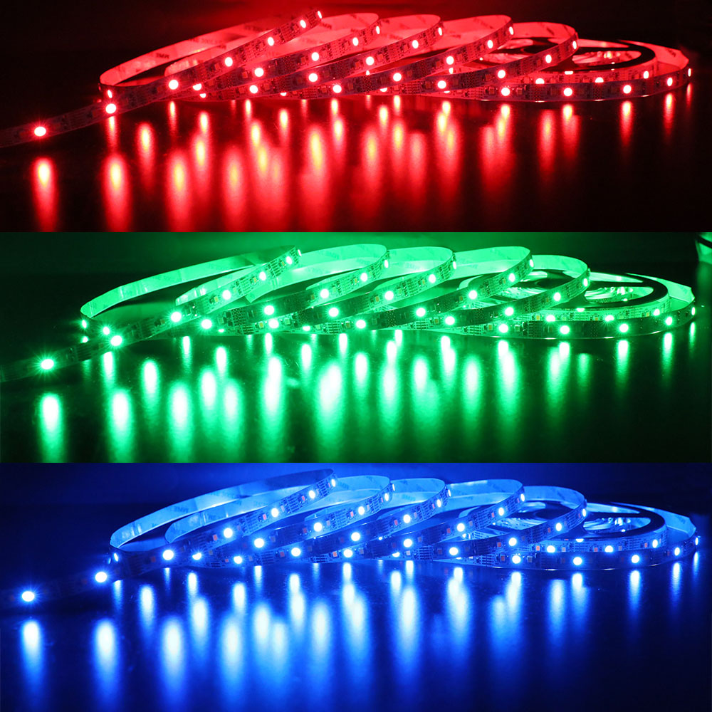 RGB+W+WW 5050+2835 Multi Color LED Lights - 10mm 5V RGBCCT LED Strip - 90LEDs/m